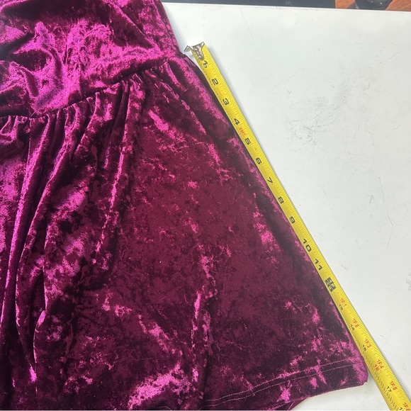 Sam Edelman Velvet Romper Size Large - Burgundy - Picture 13 of 14